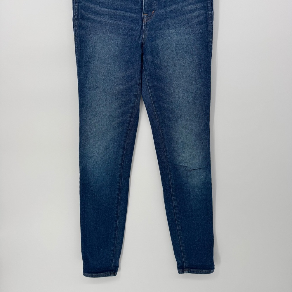Madewell 10" High-Rise Skinny Jeans Women's Size 25 Dark Wash Denim - Picture 4 of 8